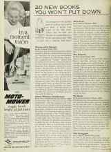 Better Homes & Gardens April 1963 Magazine Article: 20 NEW BOOKS YOU WON'T PUT DOWN