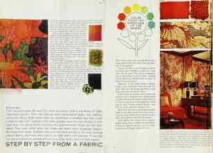 Better Homes & Gardens April 1963 Magazine Article: STEP BY STEP FROM A FABRIC TO A PERFECT COLOR SCHEME