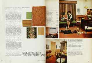 Better Homes & Gardens April 1963 Magazine Article: COLOR MAKES THE DIFFERENCE!