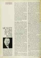 Better Homes & Gardens May 1963 Magazine Article: QUALITY IS LIKE MONEY IN THE BANK