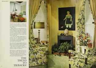Better Homes & Gardens June 1963 Magazine Article: THE TREND TO TIEBACKS!