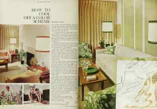 Better Homes & Gardens June 1963 Magazine Article: HOW TO COOL OFF A COLOR SCHEME