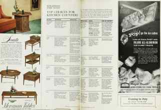 Better Homes & Gardens June 1963 Magazine Article: TOP CHOICES FOR KITCHEN COUNTERS