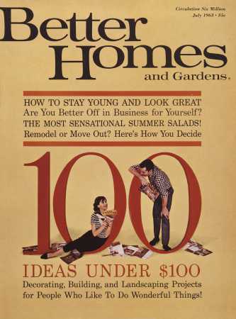 Better Homes & Gardens July 1963 Magazine Cover
