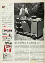 Better Homes & Gardens August 1963 Magazine Article: BUILD YOURSELF A BARBECUE CART
