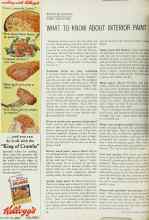 Better Homes & Gardens August 1963 Magazine Article: WHAT TO KNOW ABOUT INTERIOR PAINT
