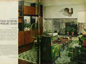 Better Homes & Gardens August 1963 Magazine Article: TOUGH DECORATING PROBLEMS SOLVED!