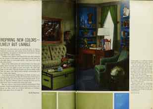 Better Homes & Gardens August 1963 Magazine Article: INSPIRING NEW COLORS--LIVELY BUT LIVABLE