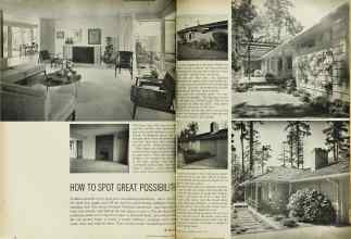 Better Homes & Gardens August 1963 Magazine Article: HOW TO SPOT GREAT POSSIBILITIES