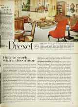 Better Homes & Gardens September 1963 Magazine Article: How to work with a decorator