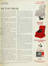 Better Homes & Gardens October 1963 Magazine Article: HOW TO BUY PANELING