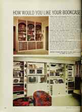 Better Homes & Gardens October 1963 Magazine Article: HOW WOULD YOU LIKE YOUR BOOKCASE?