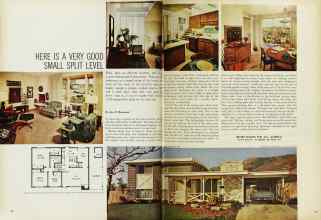 Better Homes & Gardens October 1963 Magazine Article: HERE IS A VERY GOOD SMALL SPLIT LEVEL