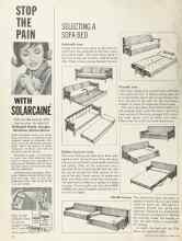 Better Homes & Gardens January 1964 Magazine Article: SELECTING A SOFA BED