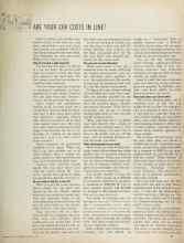 Better Homes & Gardens January 1964 Magazine Article: ARE YOUR CAR COSTS IN LINE?