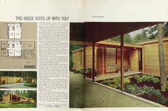 Better Homes & Gardens January 1964 Magazine Article: THIS HOUSE KEEPS UP WITH YOU!