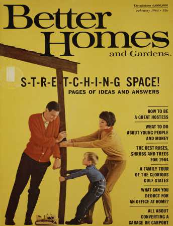 Better Homes & Gardens February 1964 Magazine Cover