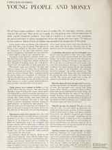 Better Homes & Gardens February 1964 Magazine Article: YOUNG PEOPLE AND MONEY