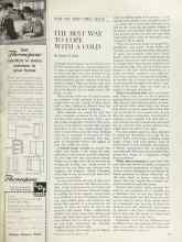 Better Homes & Gardens February 1964 Magazine Article: THE BEST WAY TO COPE WITH A COLD
