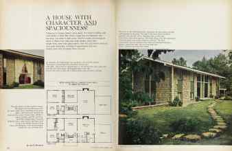 Better Homes & Gardens February 1964 Magazine Article: A HOUSE WITH CHARACTER AND SPACIOUSNESS!