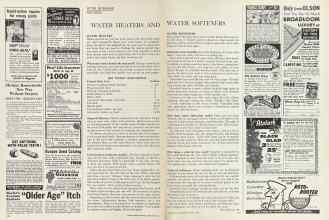 Better Homes & Gardens February 1964 Magazine Article: WATER HEATERS AND WATER SOFTENERS