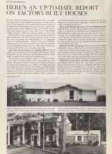 Better Homes & Gardens March 1964 Magazine Article: HERE'S AN UP-TO-DATE REPORT ON FACTORY-BUILT HOUSES