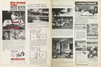 Better Homes & Gardens March 1964 Magazine Article: A TWO-STORY PLAN ... WITH A NEW TWIST