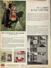 Better Homes & Gardens April 1964 Magazine Article: PUT A LIBRARY IN YOUR LIVING ROOM