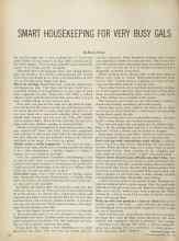 Better Homes & Gardens April 1964 Magazine Article: SMART HOUSEKEEPING FOR VERY BUSY GALS