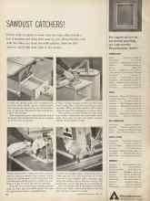 Better Homes & Gardens April 1964 Magazine Article: SAWDUST CATCHERS!