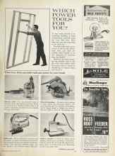 Better Homes & Gardens May 1964 Magazine Article: WHICH POWER TOOLS FOR YOU?