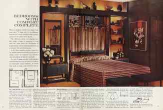 Better Homes & Gardens May 1964 Magazine Article: BEDROOMS WITH COMFORT COMPLETE