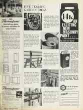 Better Homes & Gardens June 1964 Magazine Article: FIVE TERRIFIC GARDEN IDEAS