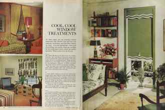 Better Homes & Gardens June 1964 Magazine Article: COOL, COOL WINDOW TREATMENTS