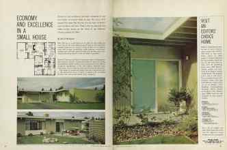 Better Homes & Gardens July 1964 Magazine Article: ECONOMY AND EXCELLENCE IN A SMALL HOUSE