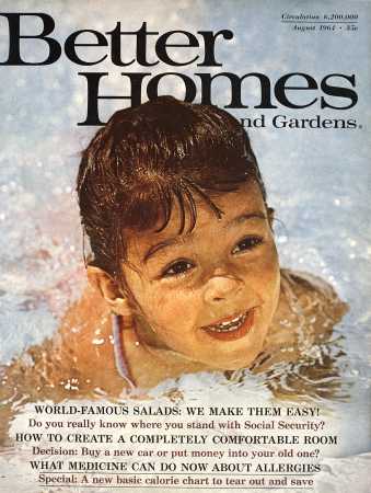 Better Homes & Gardens August 1964 Magazine Cover