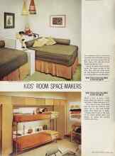 Better Homes & Gardens August 1964 Magazine Article: KIDS' ROOM SPACE-MAKERS