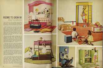 Better Homes & Gardens August 1964 Magazine Article: ROOMS TO GROW IN!
