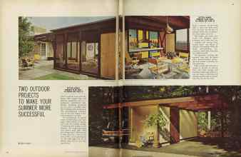 Better Homes & Gardens August 1964 Magazine Article: TWO OUTDOOR PROJECTS TO MAKE YOUR SUMMER MORE SUCCESSFUL