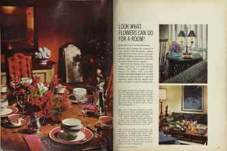 Better Homes & Gardens August 1964 Magazine Article: LOOK WHAT FLOWERS CAN DO FOR A ROOM!