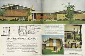 Better Homes & Gardens August 1964 Magazine Article: A SPLIT-LEVEL THAT DOESN'T LOOK 