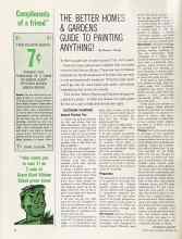 Better Homes & Gardens September 1964 Magazine Article: THE BETTER HOMES & GARDENS GUIDE TO PAINTING ANYTHING!