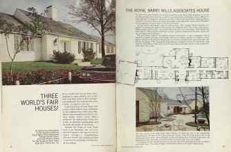 Better Homes & Gardens September 1964 Magazine Article: THREE WORLD'S FAIR HOUSES!
