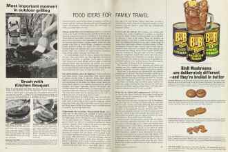 Better Homes & Gardens September 1964 Magazine Article: FOOD IDEAS FOR FAMILY TRAVEL