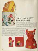 Better Homes & Gardens October 1964 Magazine Article: THIS YEAR'S BEST FOR BAZAARS!
