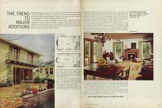 Better Homes & Gardens October 1964 Magazine Article: THE TREND TO MAJOR ADDITIONS