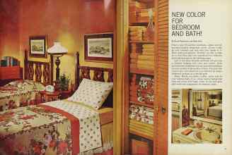 Better Homes & Gardens October 1964 Magazine Article: NEW COLOR FOR BEDROOM AND BATH!