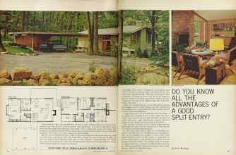 Better Homes & Gardens October 1964 Magazine Article: DO YOU KNOW ALL THE ADVANTAGES OF A GOOD SPLIT-ENTRY?