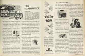 Better Homes & Gardens October 1964 Magazine Article: FALL MAINTENANCE