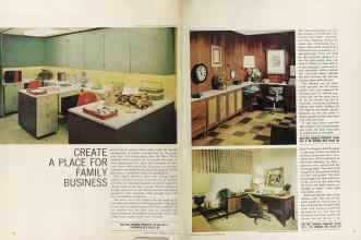 Better Homes & Gardens November 1964 Magazine Article: CREATE A PLACE FOR FAMILY BUSINESS